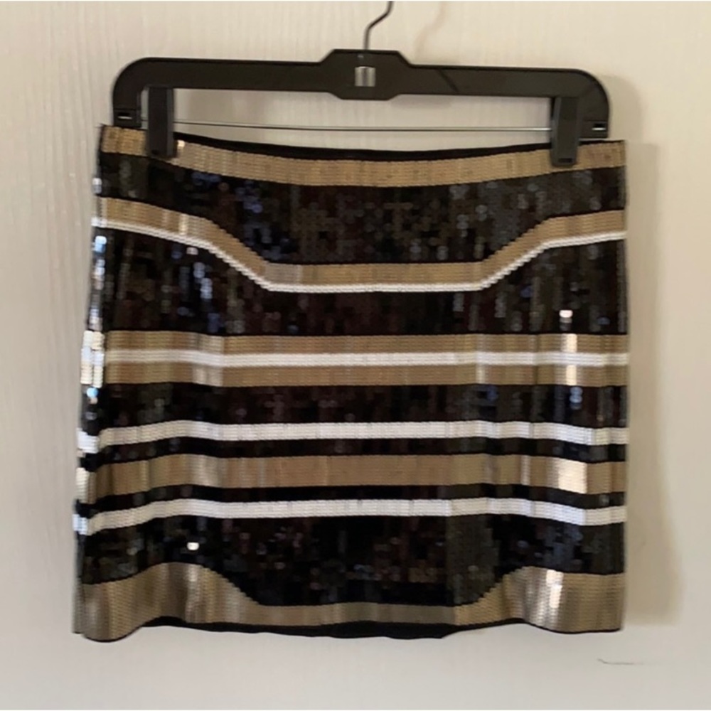 Express sequin mini skirt small NWT